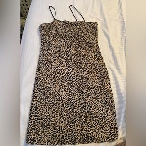 SHEIN cheetah print bodycon dress